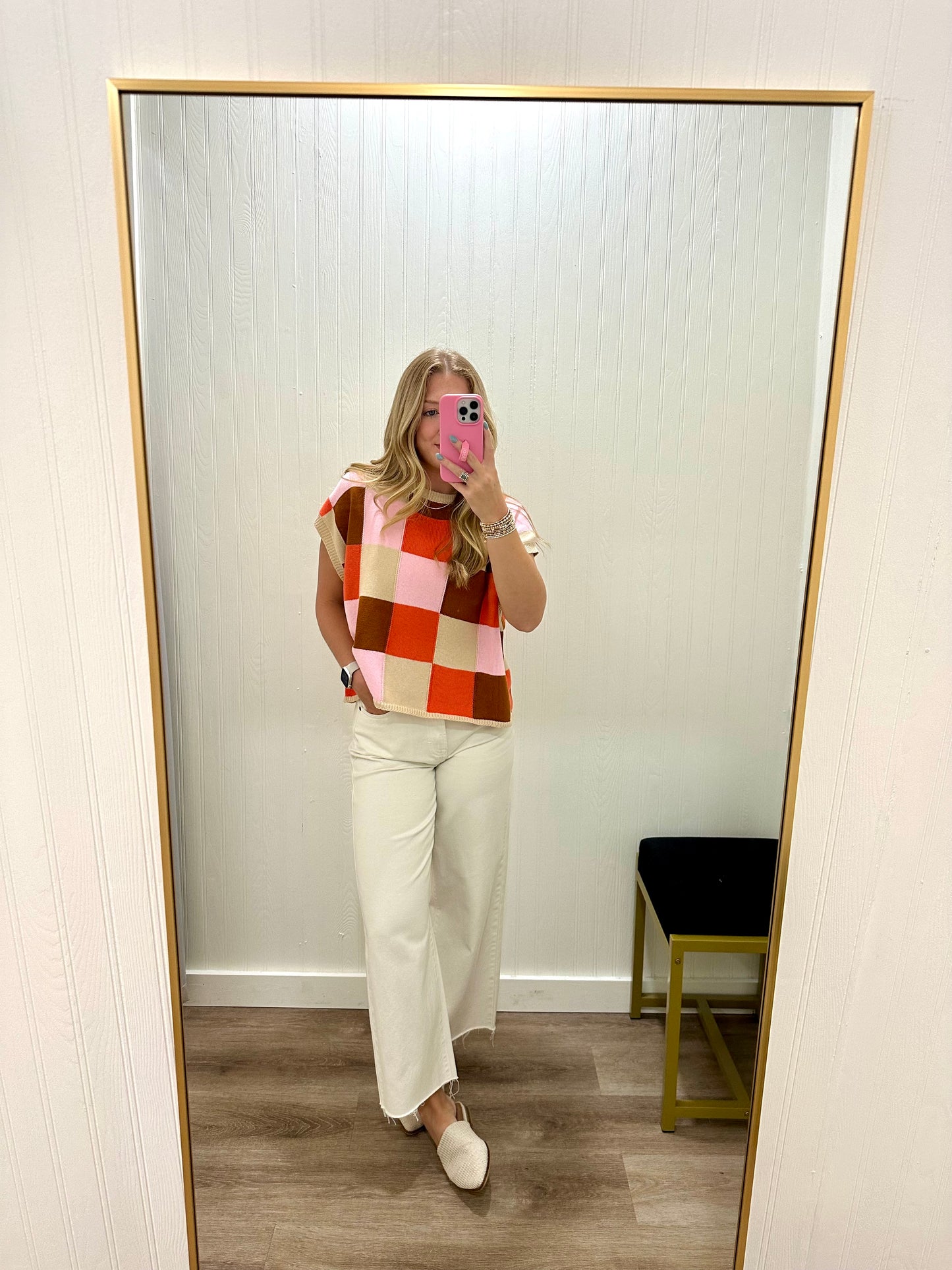 MULTI COLOR SWEATER TANK