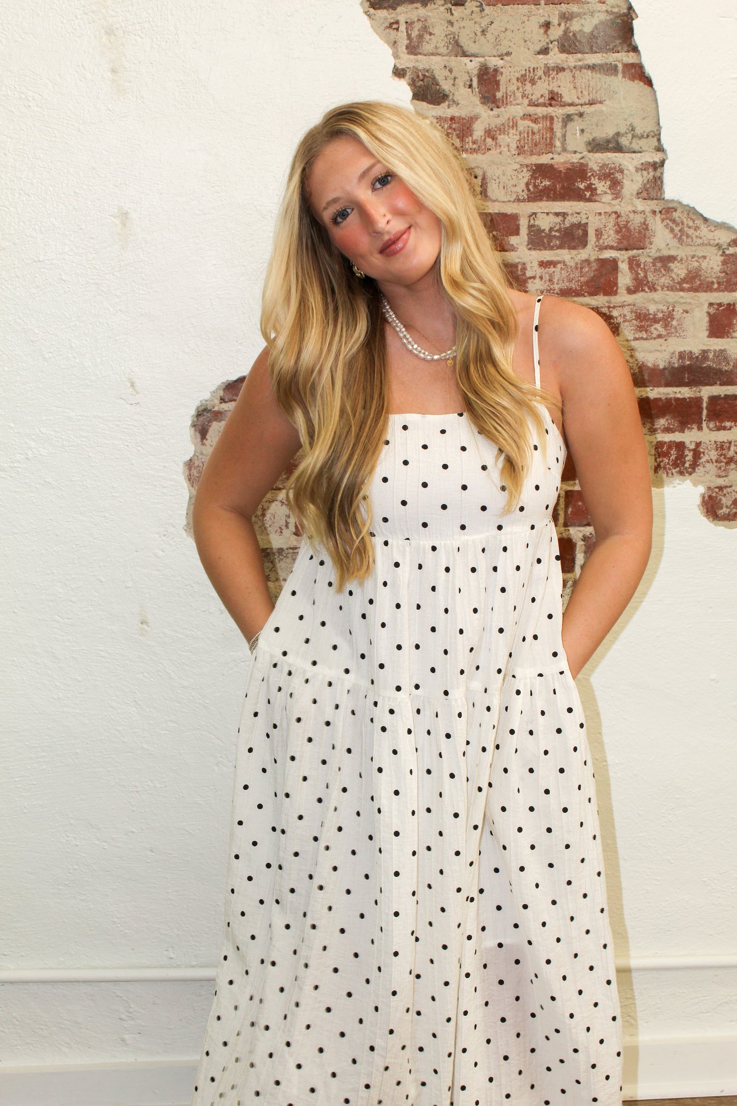 SPOTTED OUT DRESS