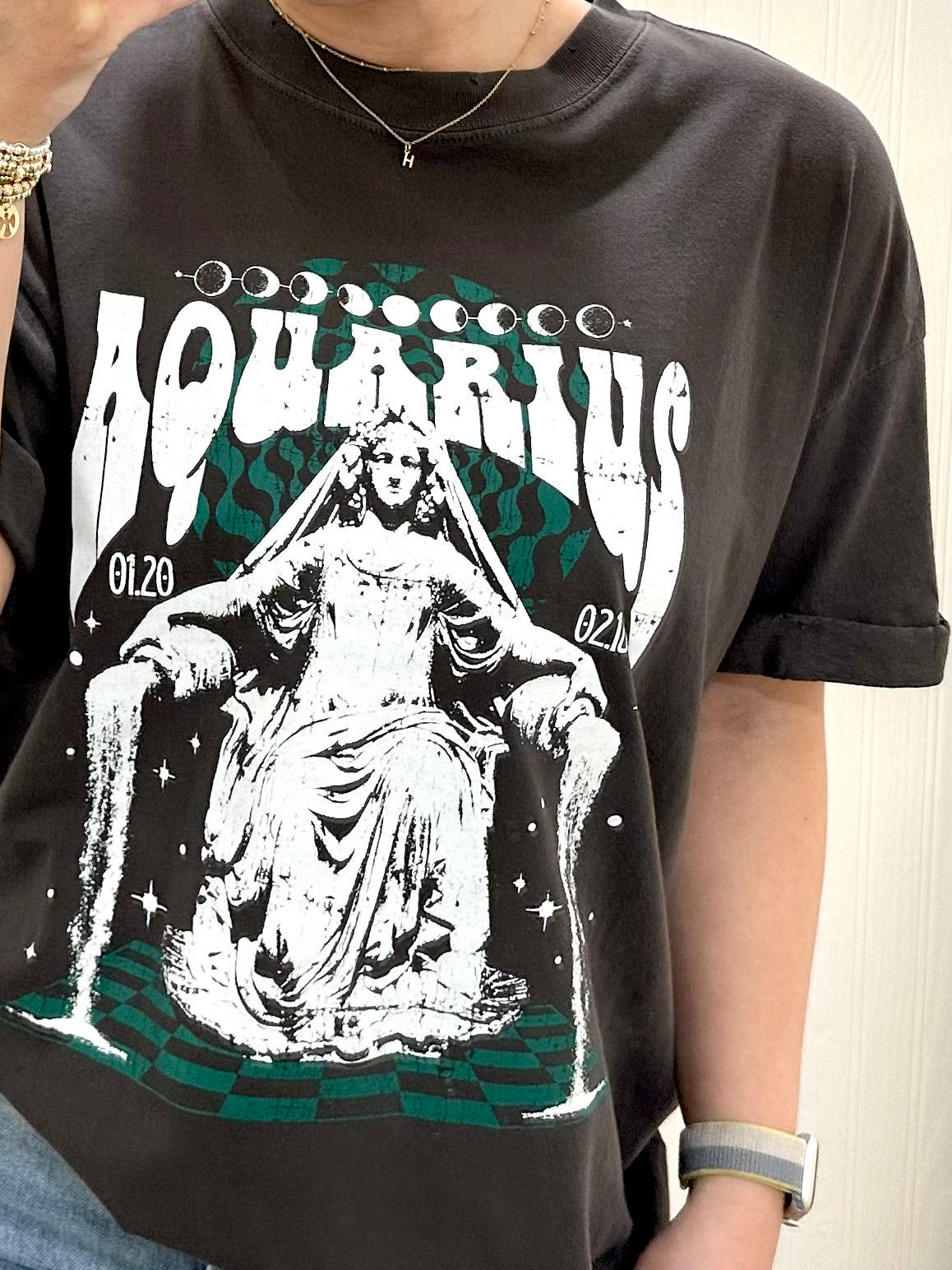 VINTAGE AQUARIUS BOYFRIEND TEE