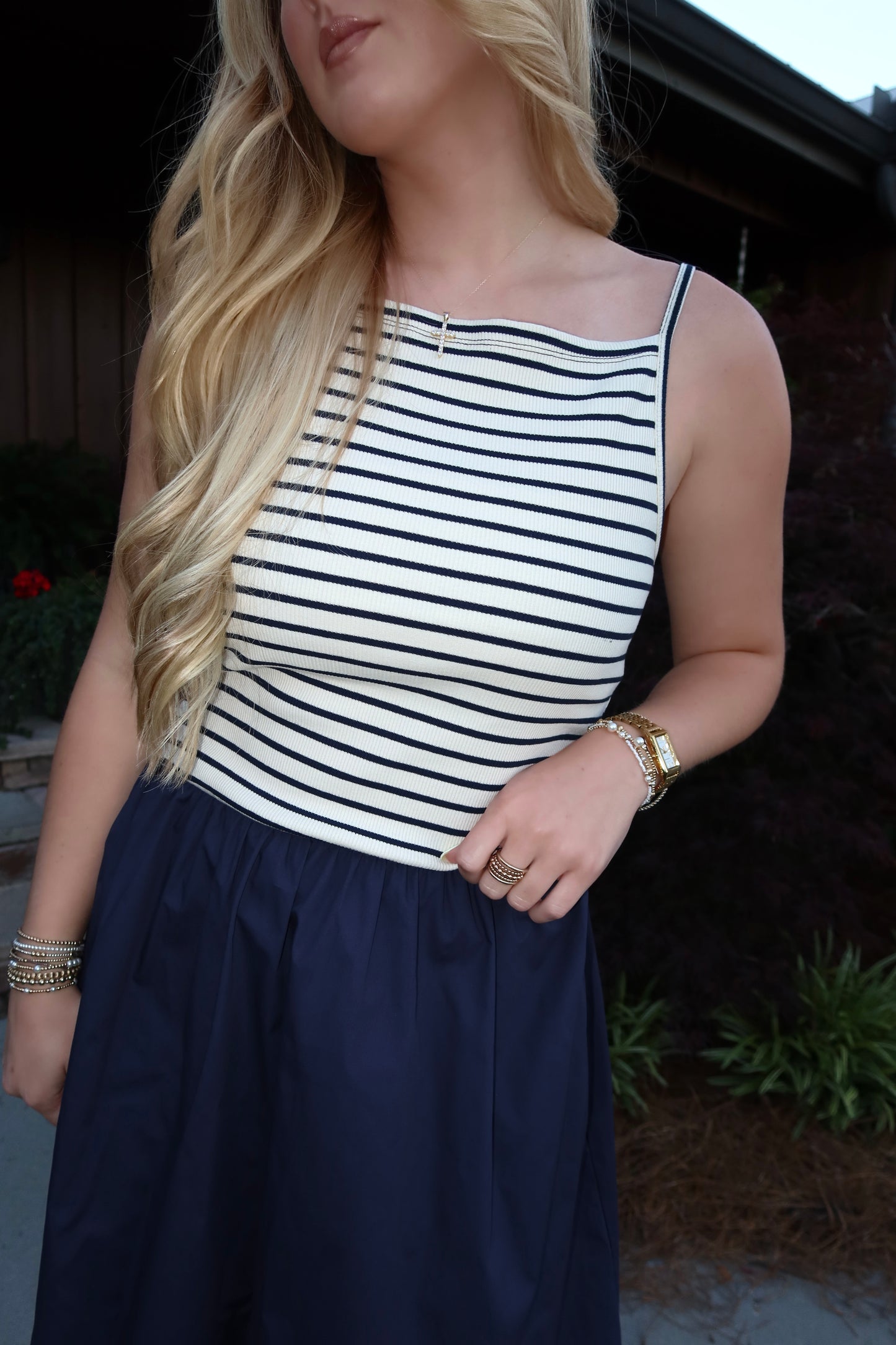 THE POPLIN COMBO DRESS