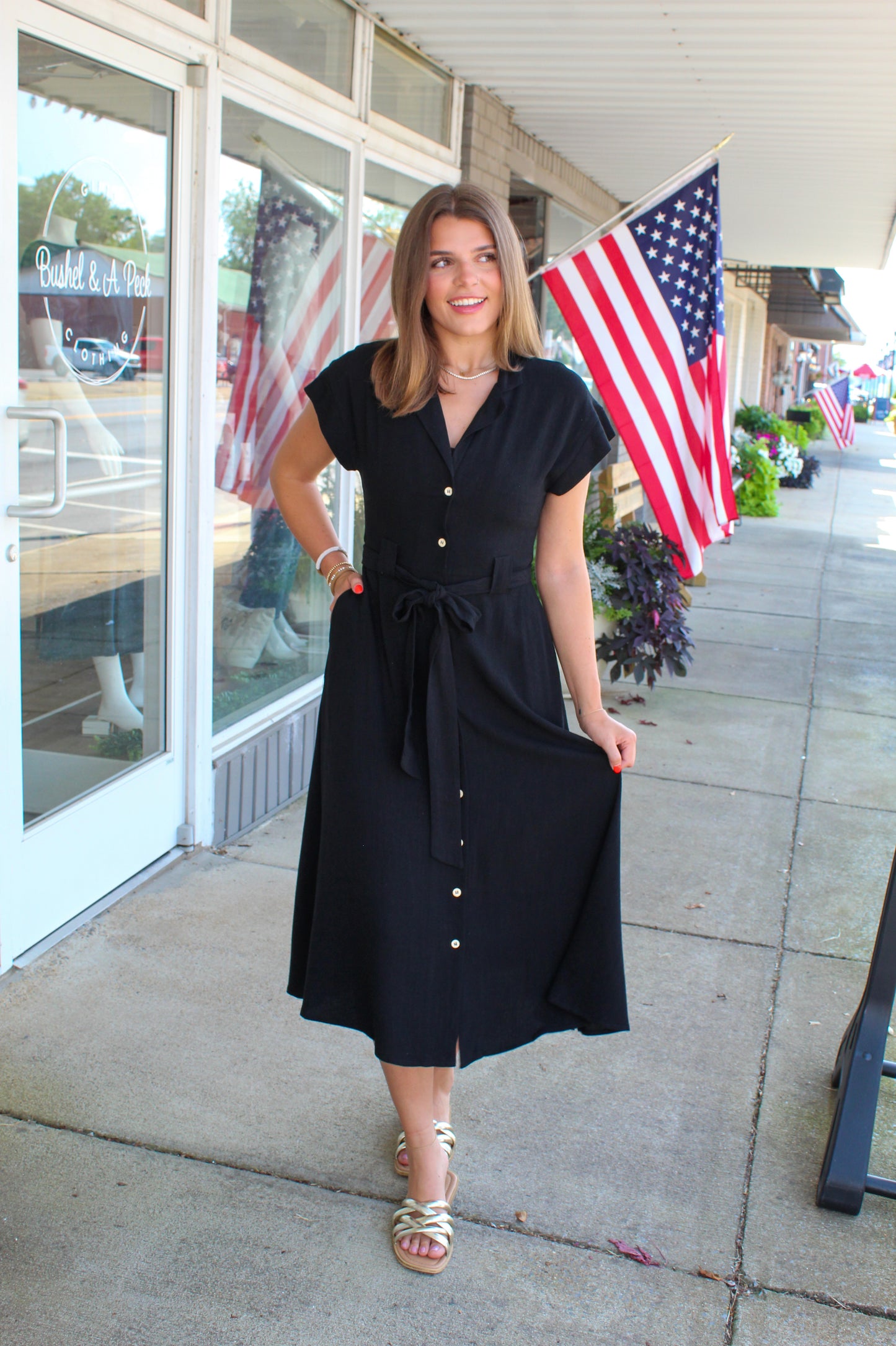 MIDNIGHT MUSE MIDI DRESS