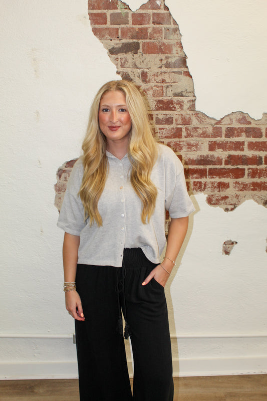 LOGAN CARDIGAN | HEATHER GREY