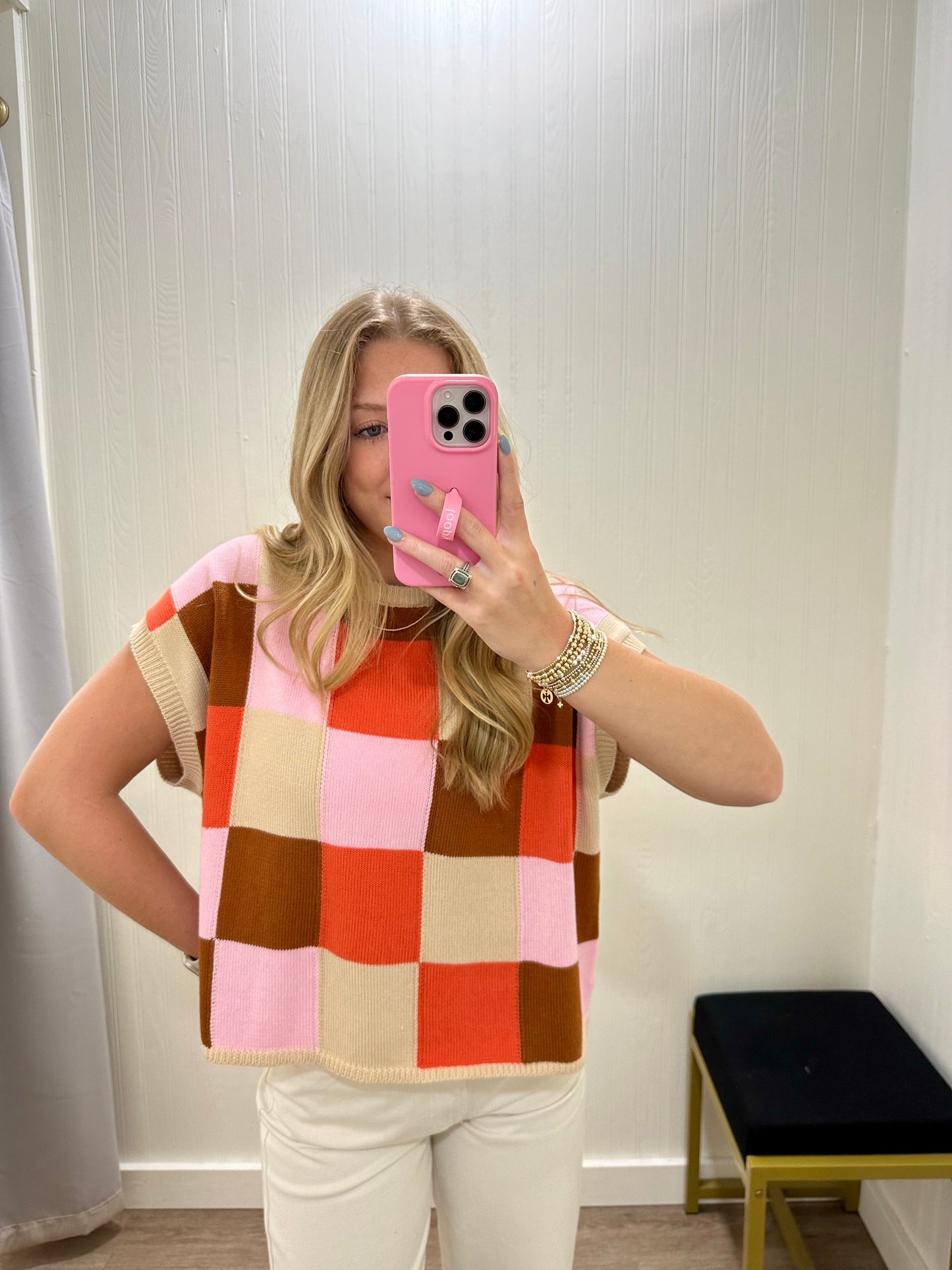 MULTI COLOR SWEATER TANK