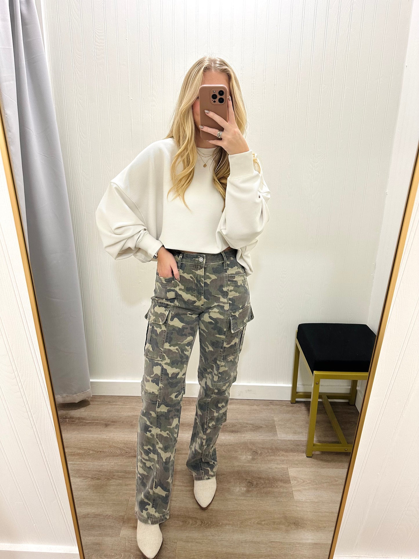 TRACEY CAMO CARGO JEANS