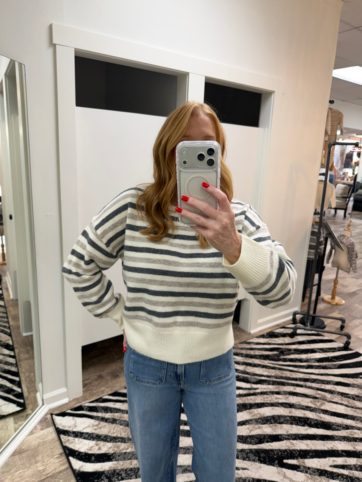 Stripe Everyday Sweater