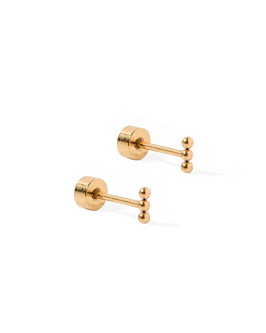 TALLY GOLD- SCREWBACK STUD
