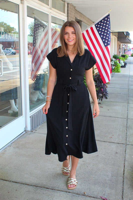 MIDNIGHT MUSE MIDI DRESS