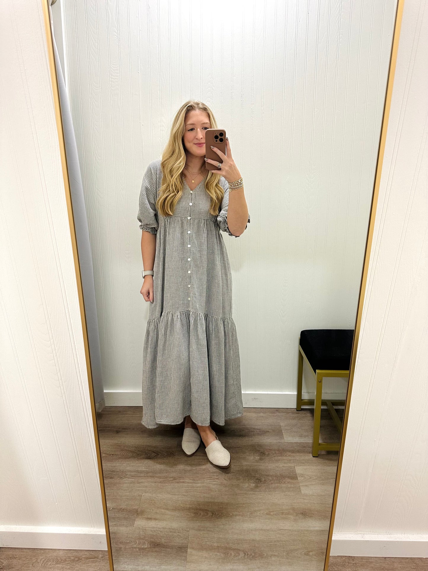 MANDI DRESS | FOREST GINGHAM