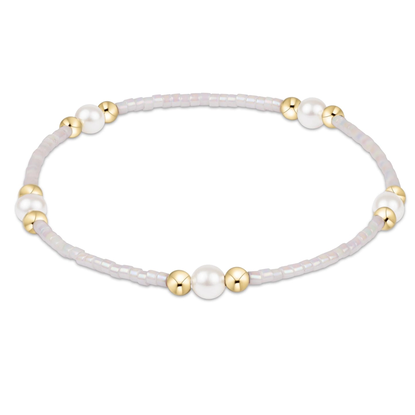 HOPE PURPOSE PEARL BRACELET- SILKY WHITE