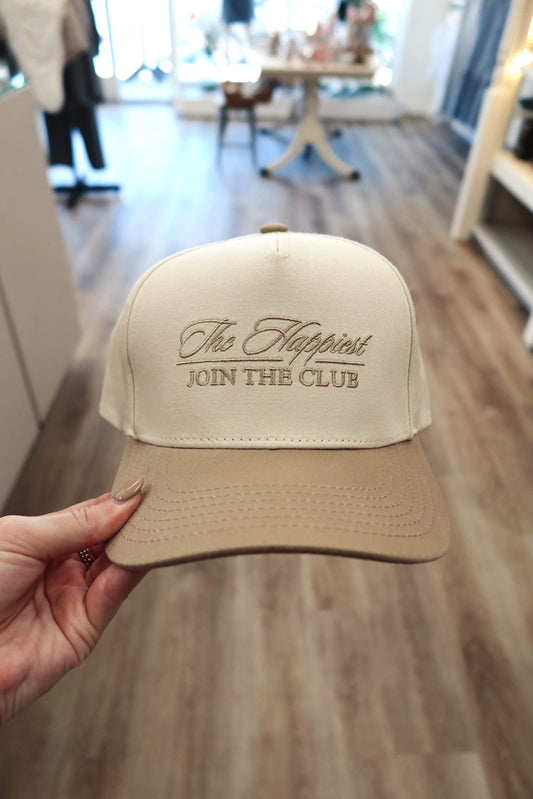 THE HAPPIEST CURSIVE HAT