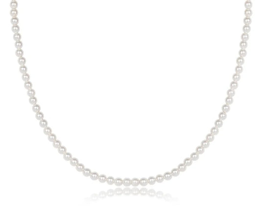 17" CHOKER CLASSIC PEARL 3MM BEAD
