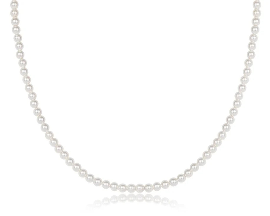 15" CHOKER CLASSIC PEARL 3MM BEAD