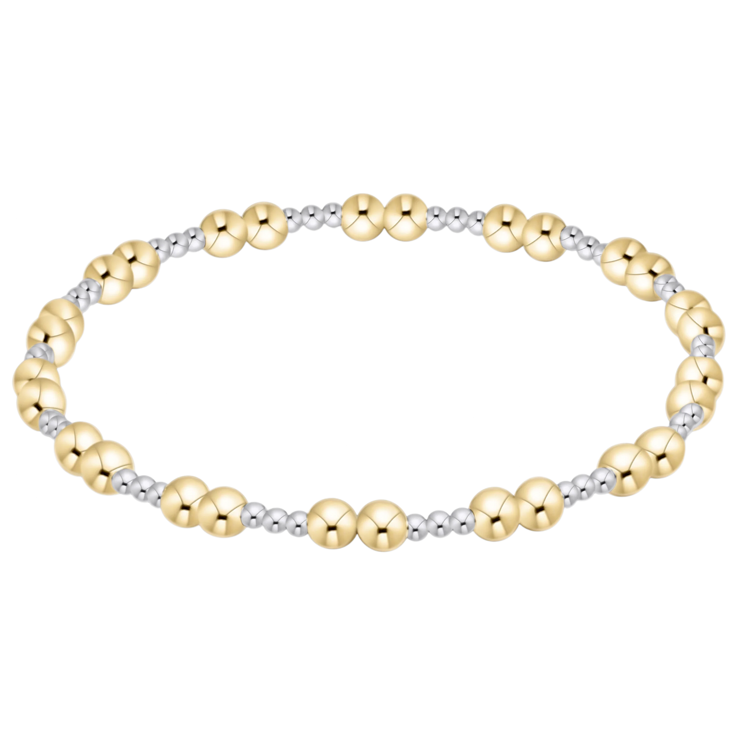 TOGETHER MIXED METAL 4MM BRACELET