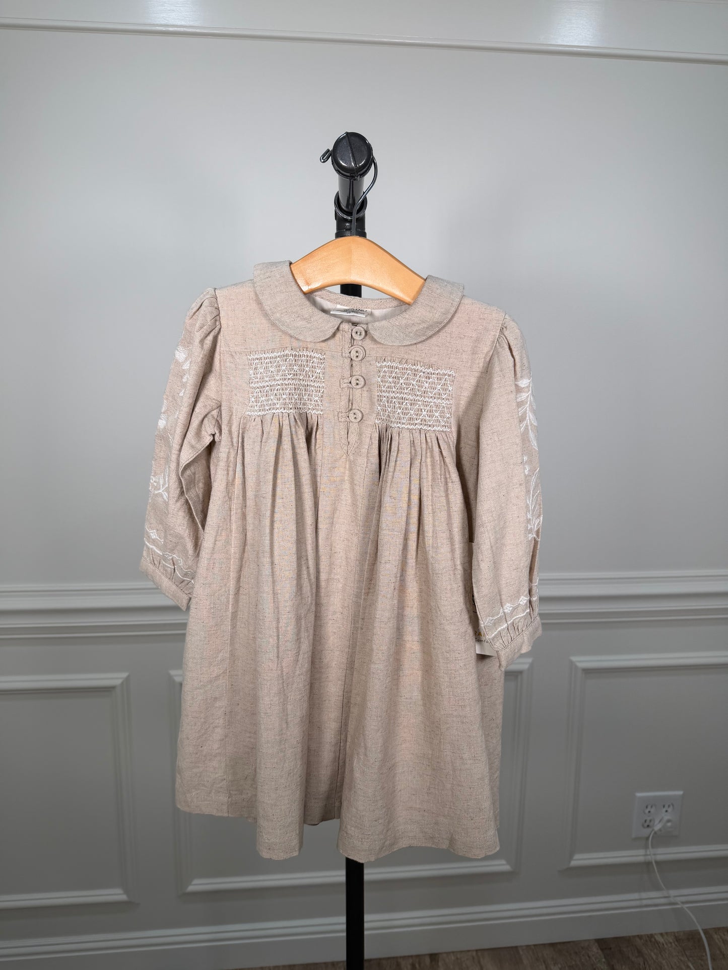Isabel Floral Linen Dress