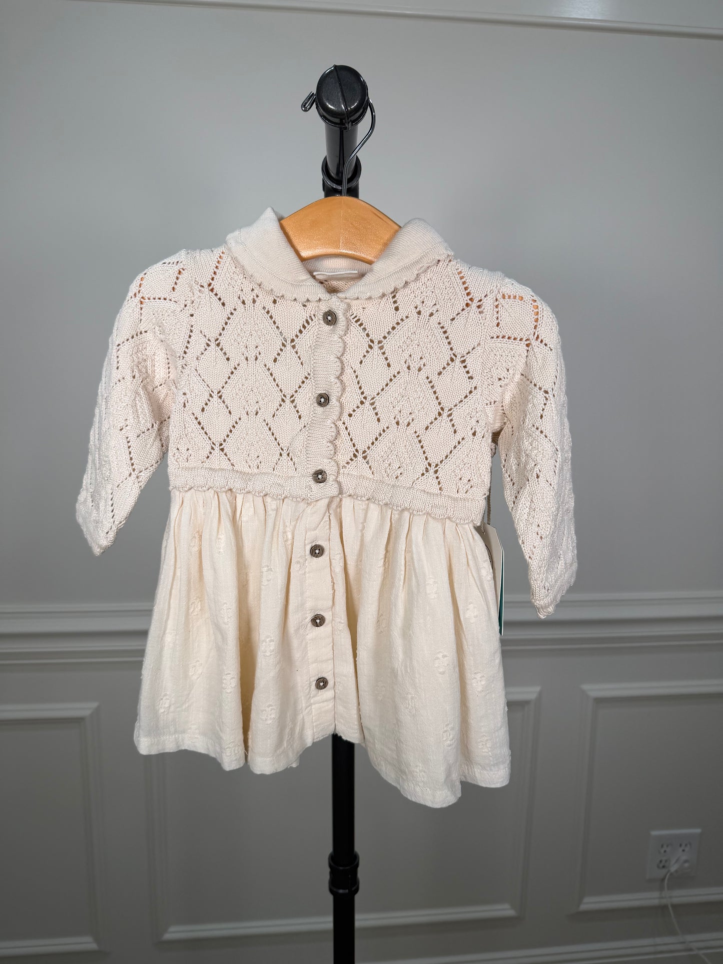Phoebe Pointelle Sweater Dress
