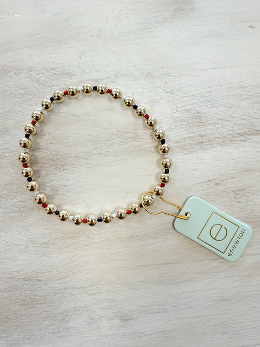 HOPE GRATEFUL 5MM BEAD BRACELET- FIRECRACKER