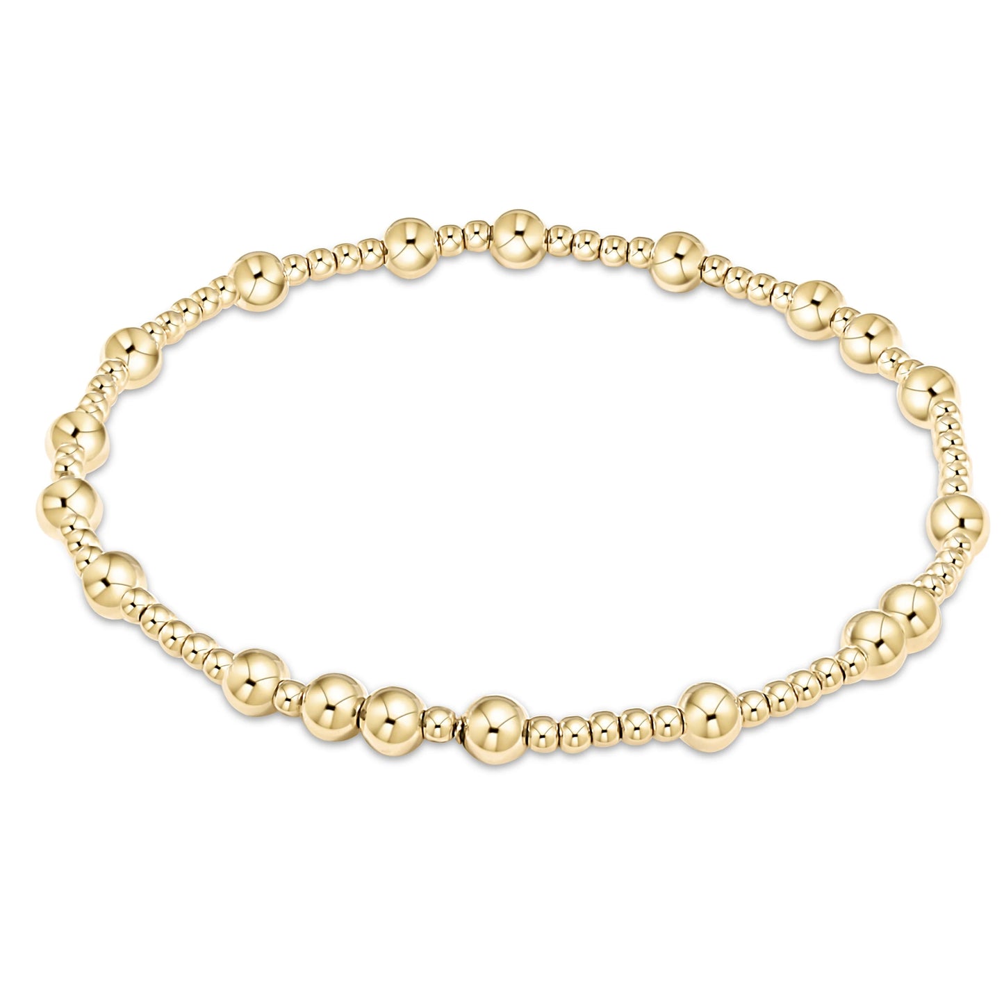 EGIRL HOPE UNWRITTEN 4MM BEAD BRACELET- GOLD