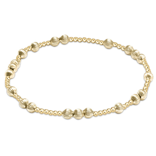 HOPE UNWRITTEN DIGNITY 4MM BEAD BRACELET- GOLD