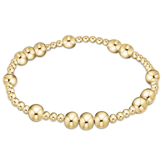 HOPE UNWRITTEN 6MM BEAD BRACELET- GOLD
