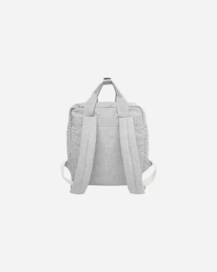 MINI BACKPACK || BLUE MICRO STRIPE