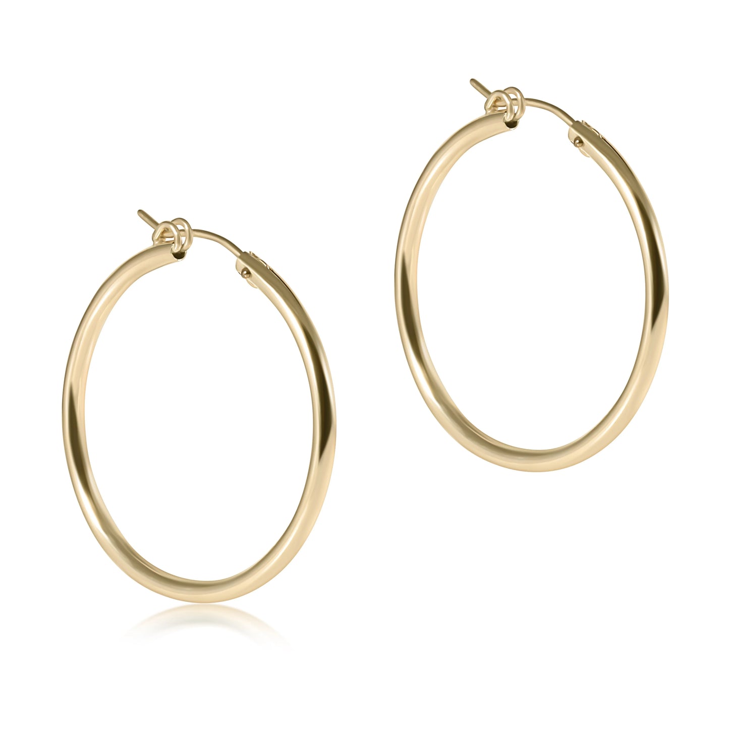 ROUND GOLD 1.25” HOOP- SMOOTH