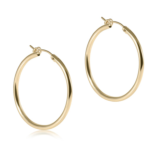 ROUND GOLD 1.25” HOOP- SMOOTH