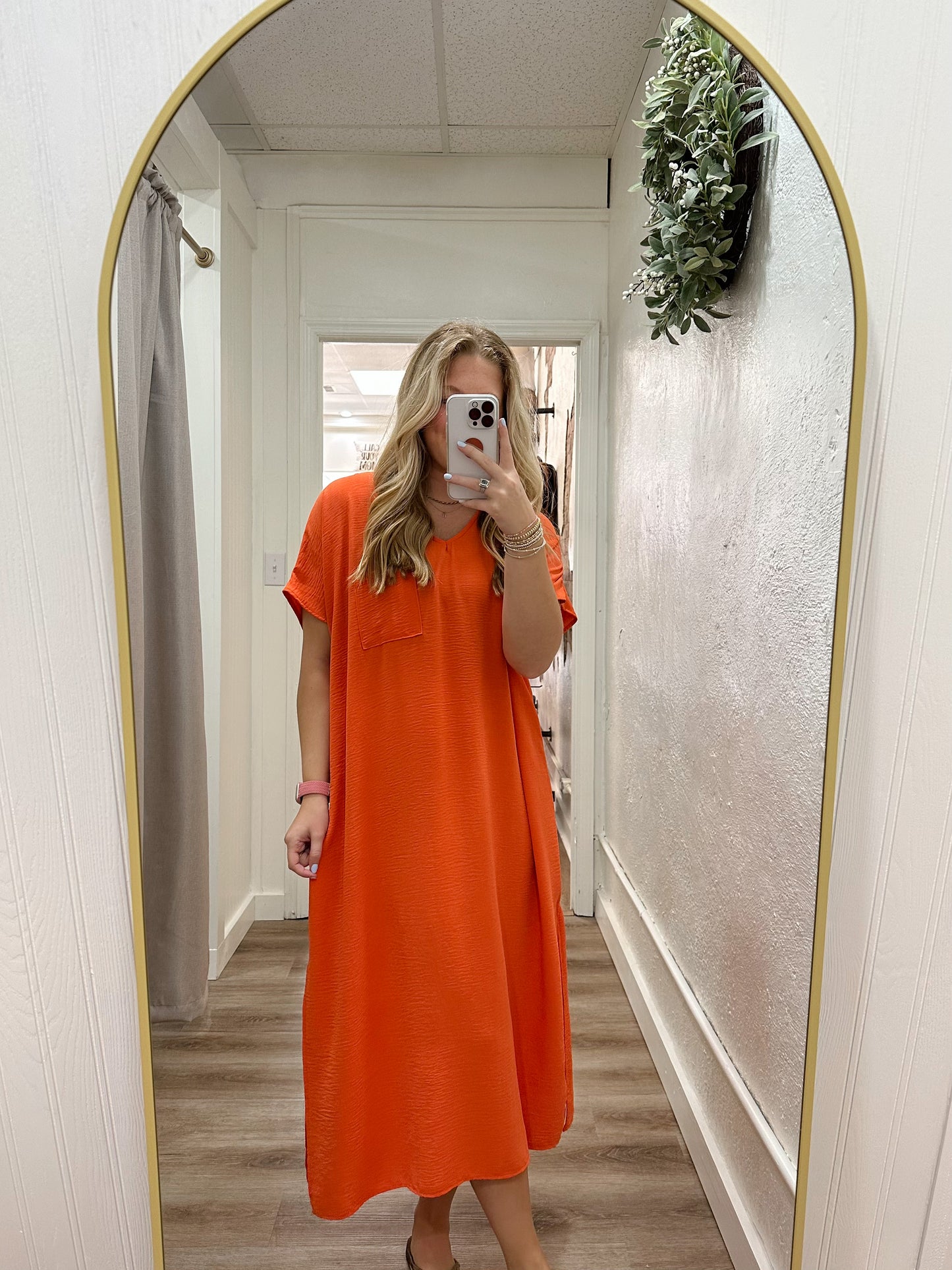 CREPE MAXI DRESS