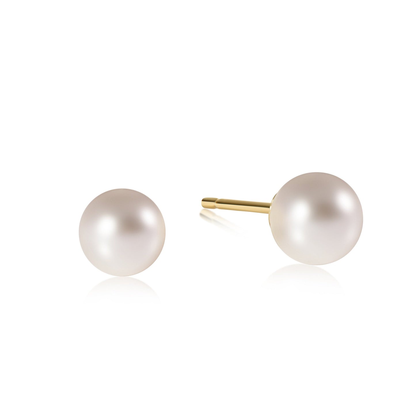 CLASSIC 8MM BALL STUD-PEARL