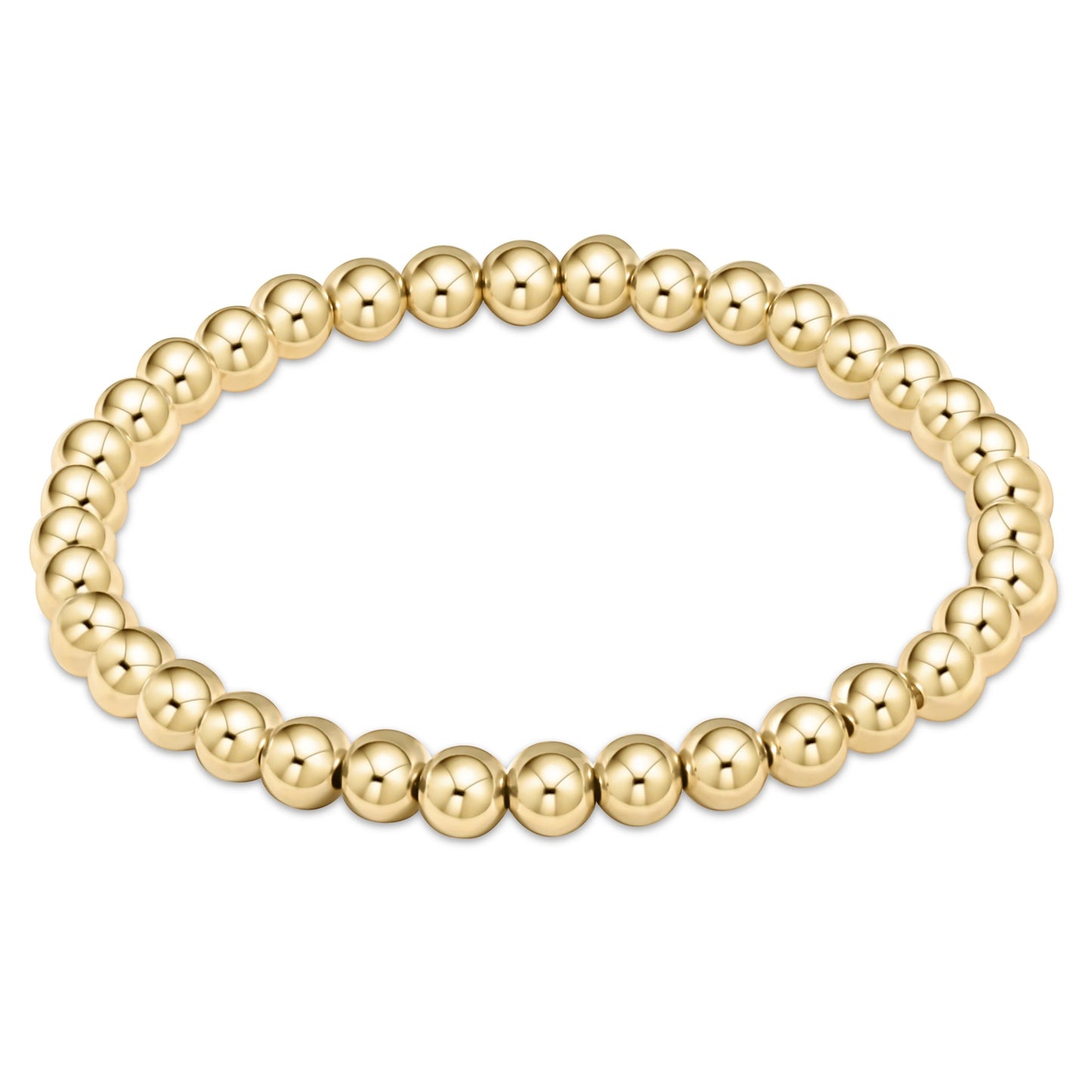 EXTENDS- CLASSIC GOLD 5MM BEAD BRACELET