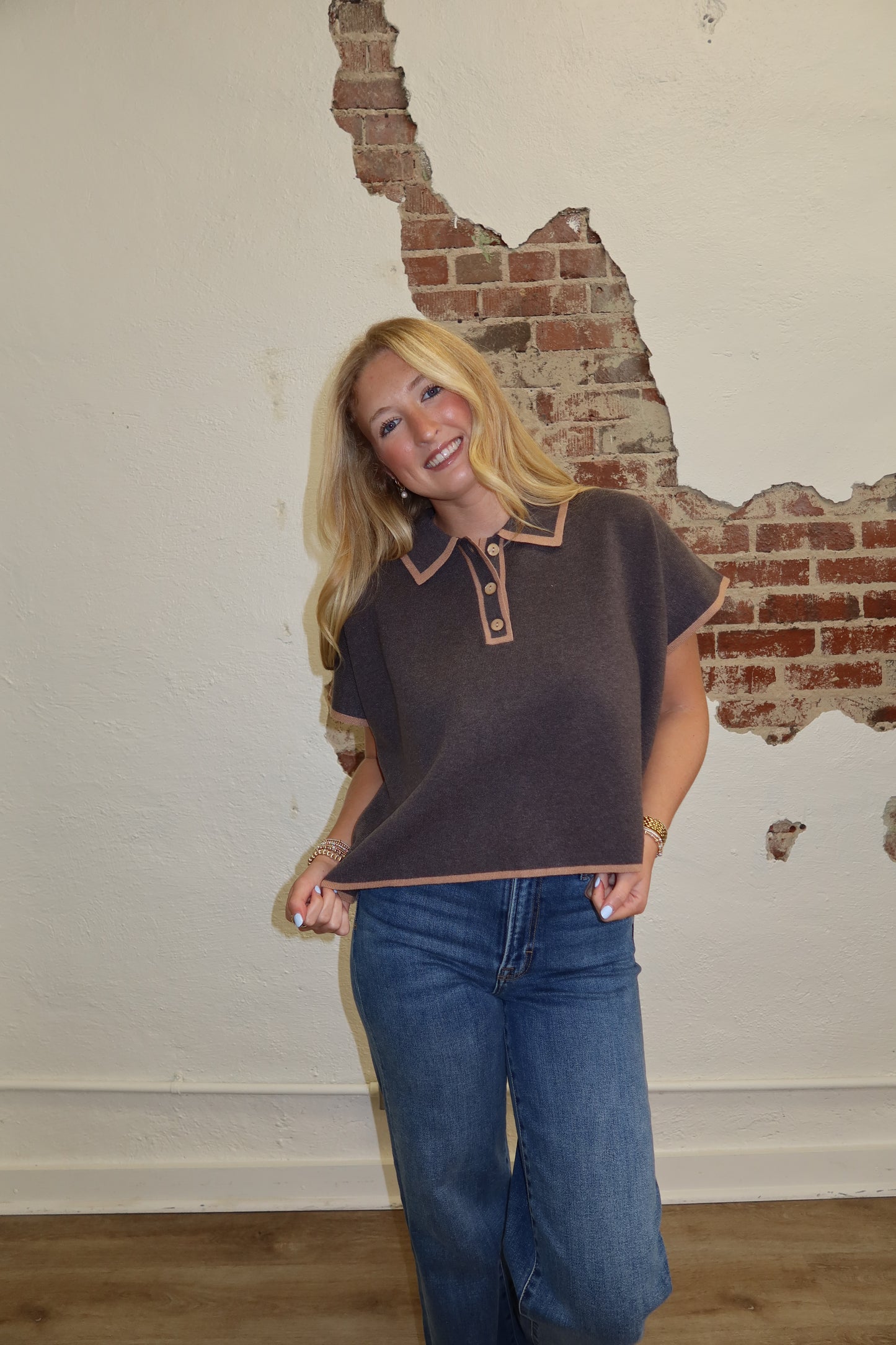 The Oxford Knit Top
