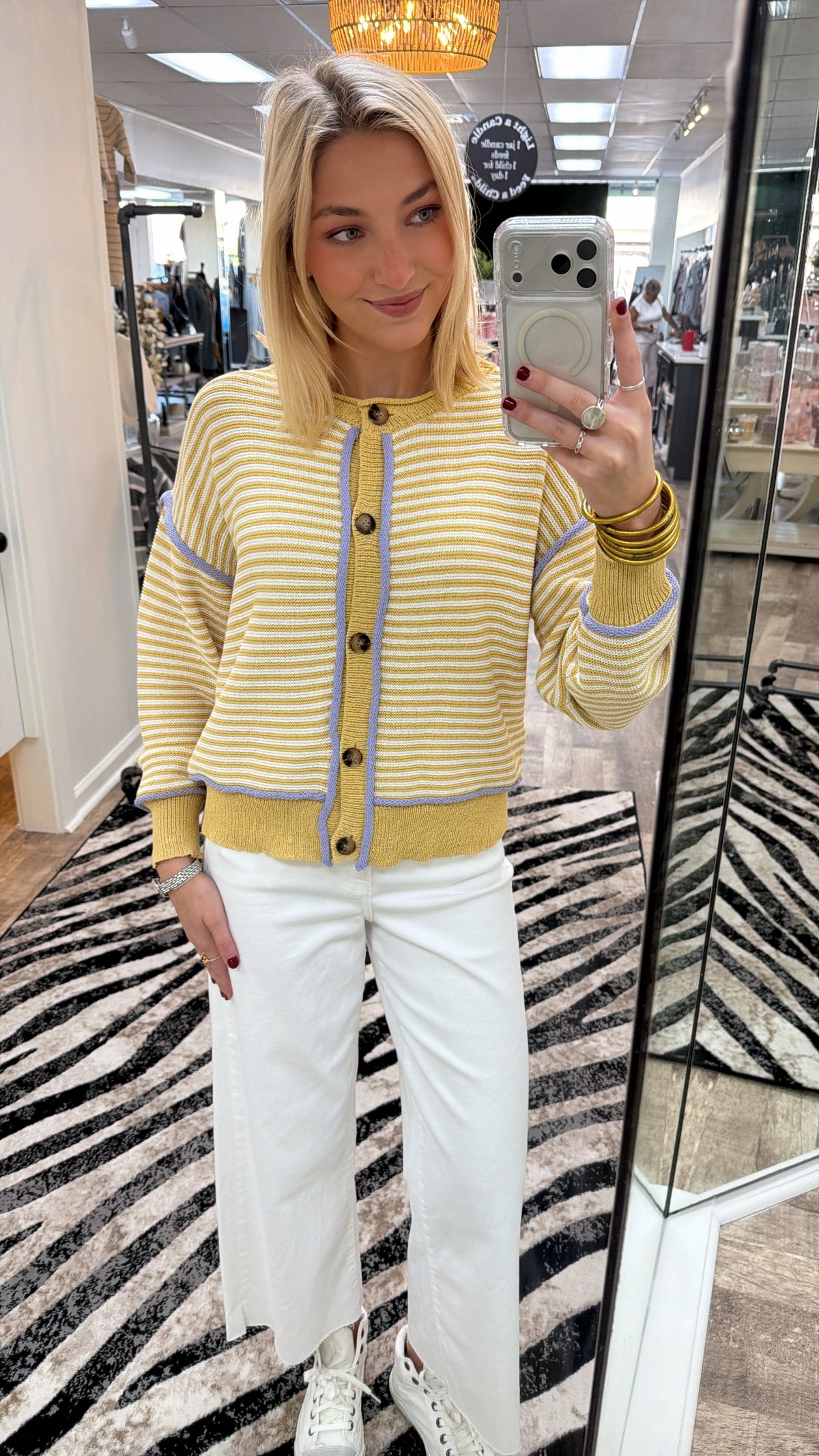 The Harper Stripe Cardigan