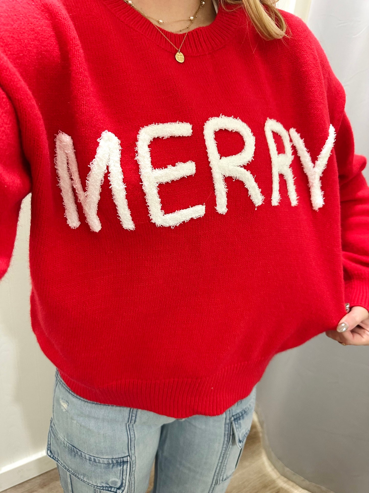 MERRY PATCH SWEATER