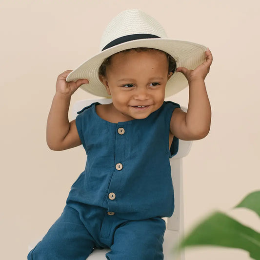 COBALT BLUE BABY ROMPER