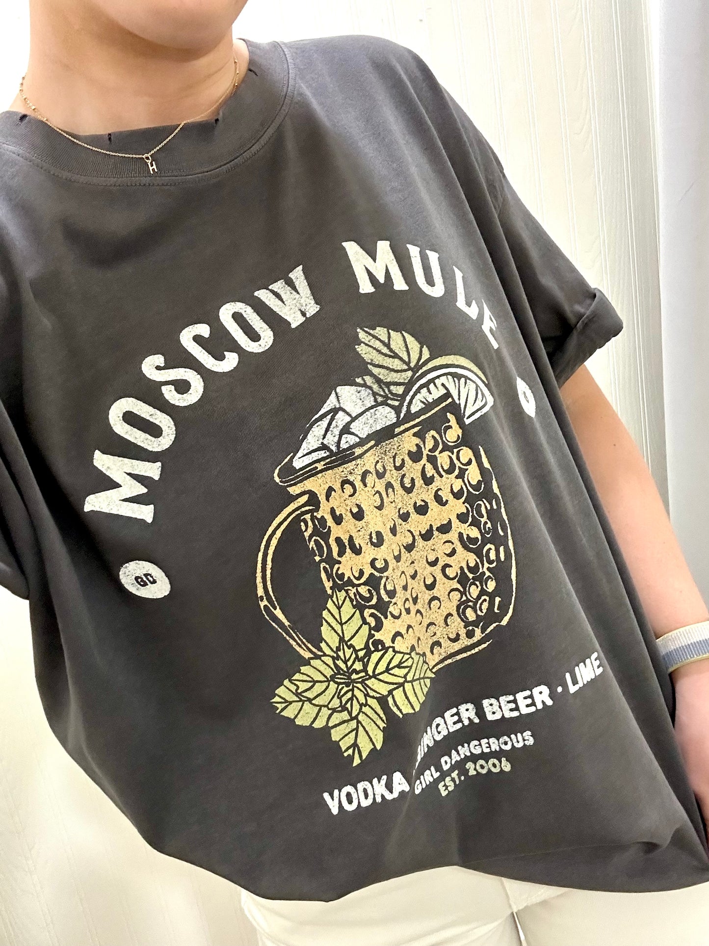 VINTAGE MOSCOW MULE BOYFRIEND TEE