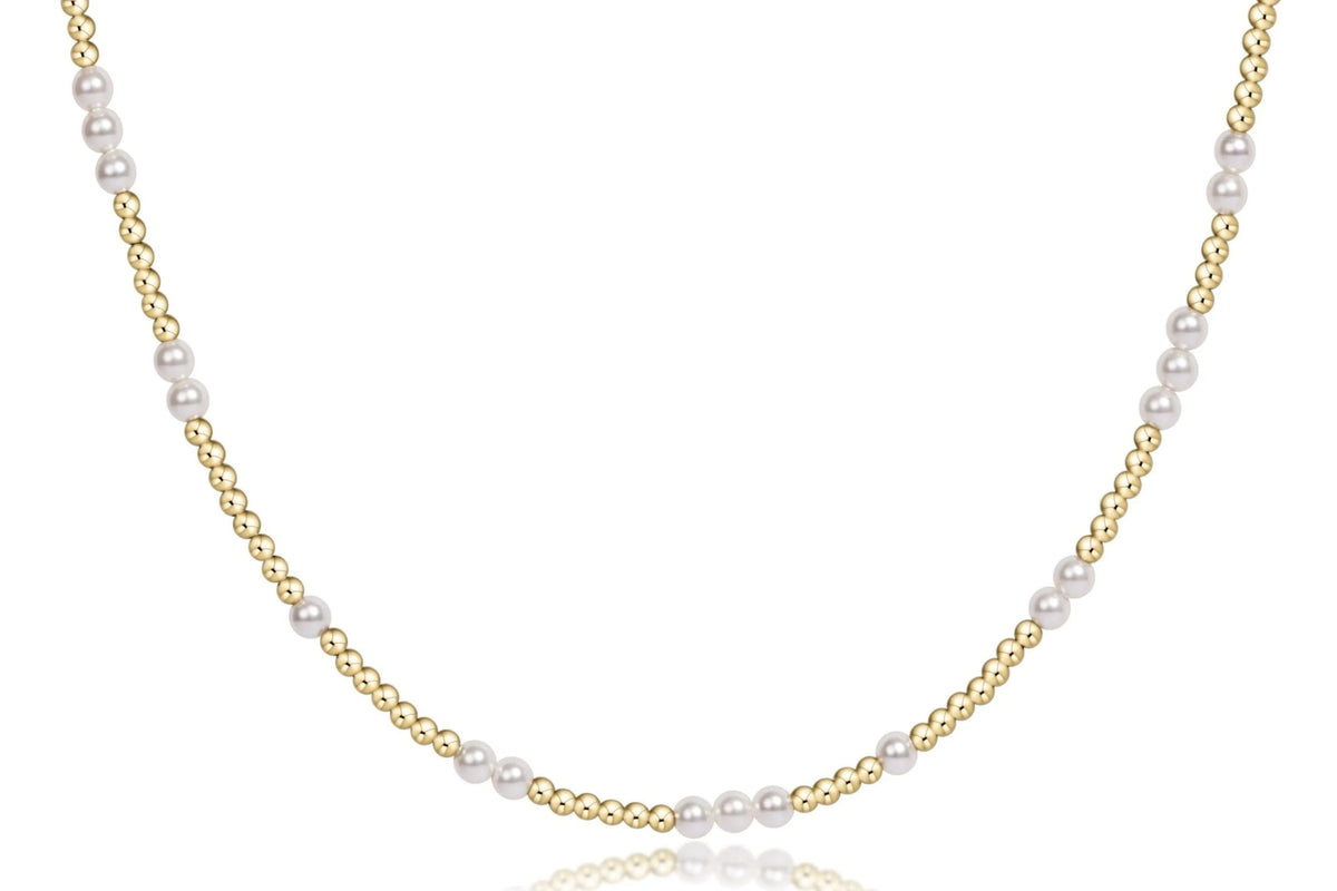 Choker Gold - Hope Unwritten Pearl 3mm