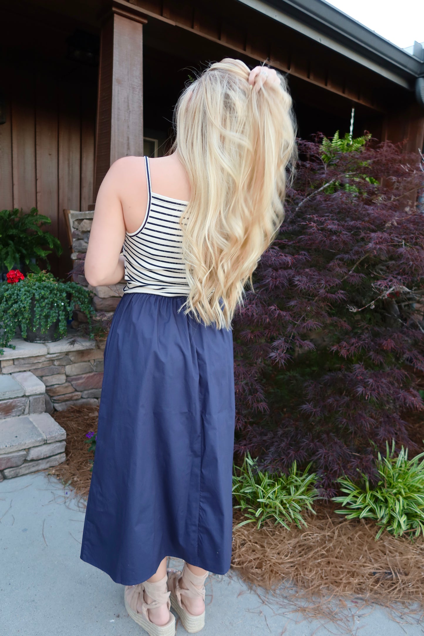 THE POPLIN COMBO DRESS