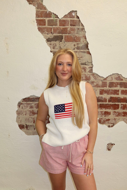 STARS & STRIPES SWEATER TANK