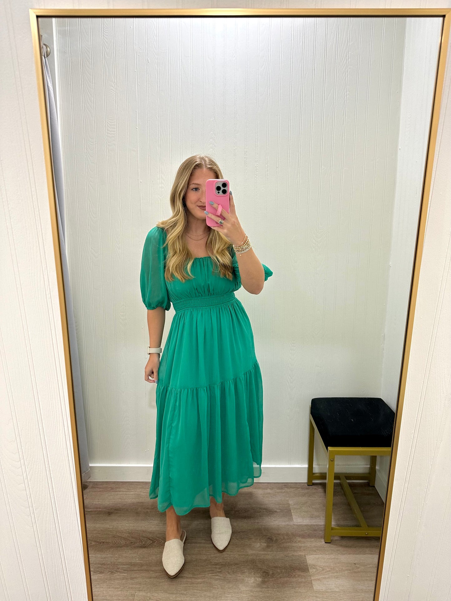 GOING GREEN MIDI DRESS