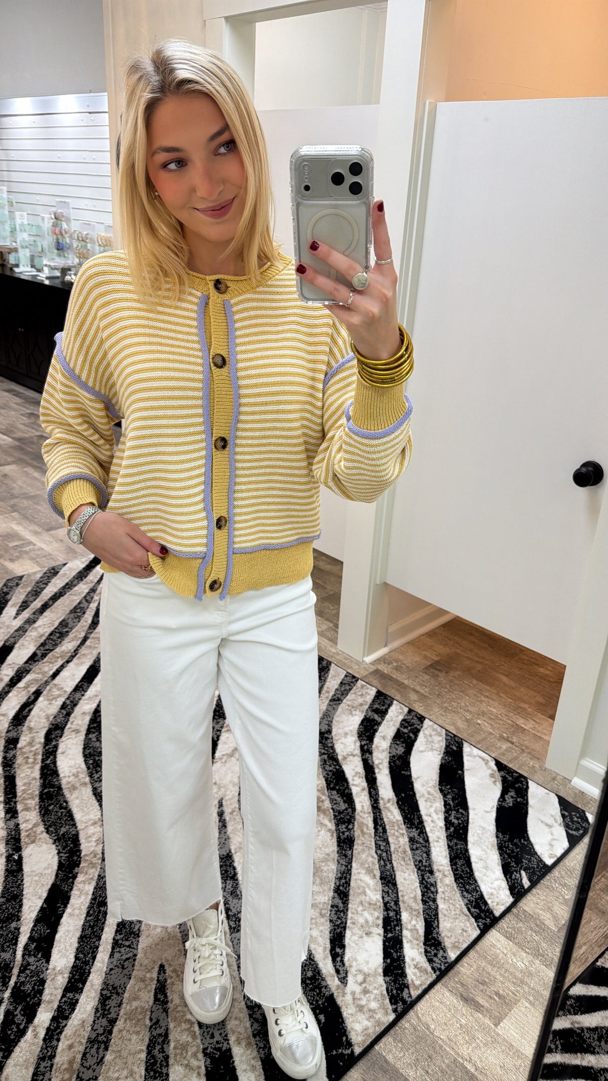 The Harper Stripe Cardigan