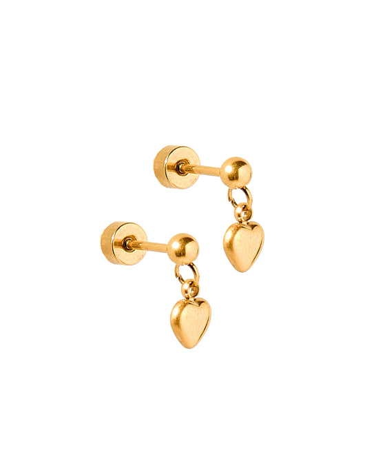 MILLIE HEART- SCREWBACK STUD