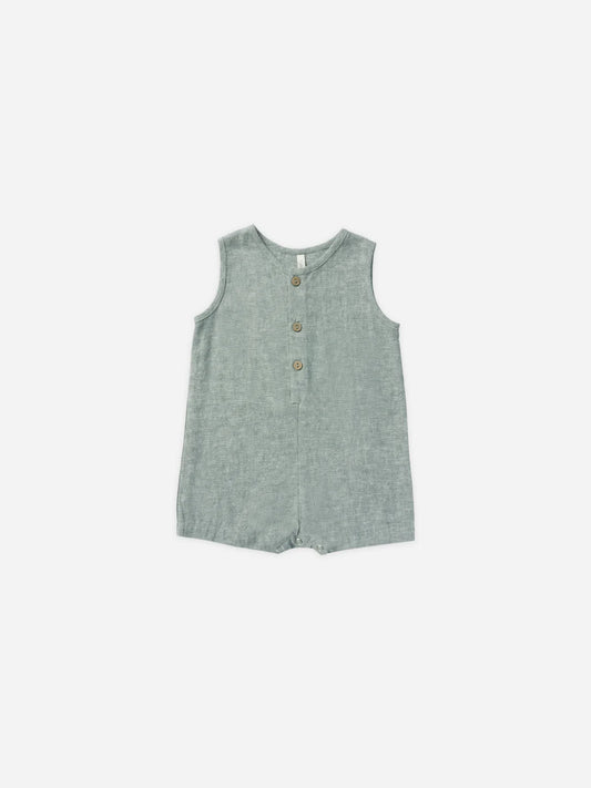 MAVERICK ROMPER || HEATHERED INDIGO