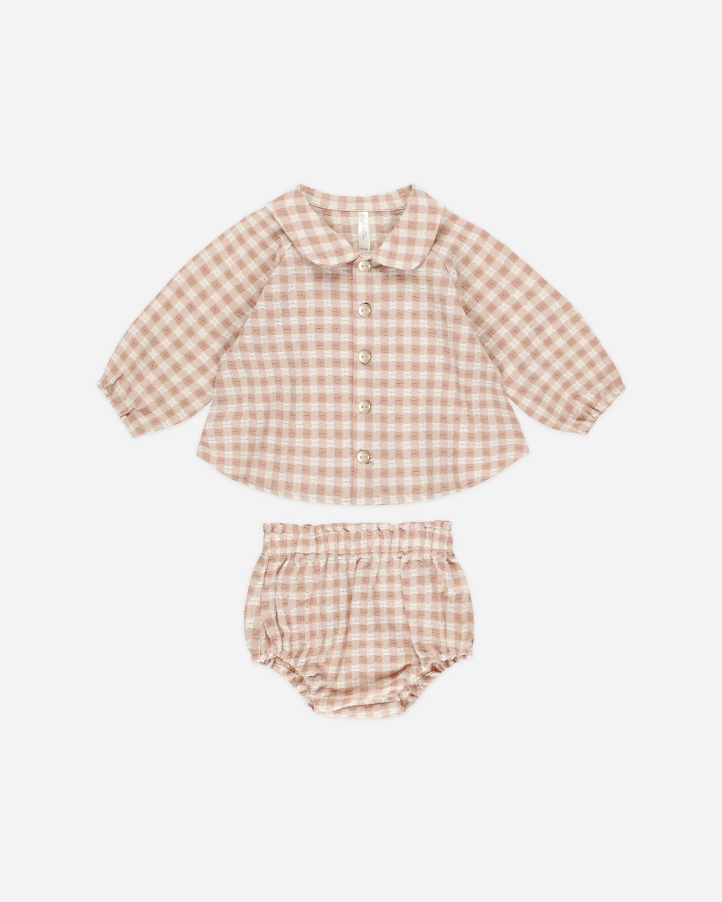 NELLIE SET || PINK GINGHAM