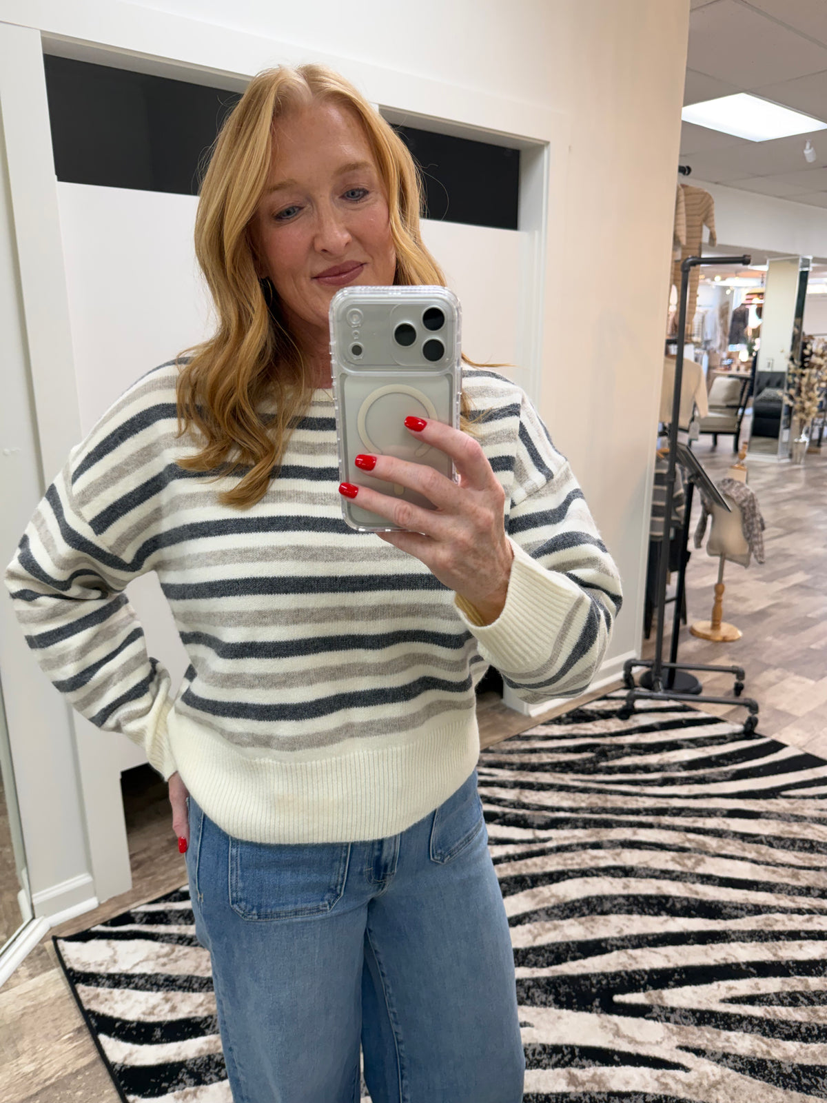Stripe Everyday Sweater