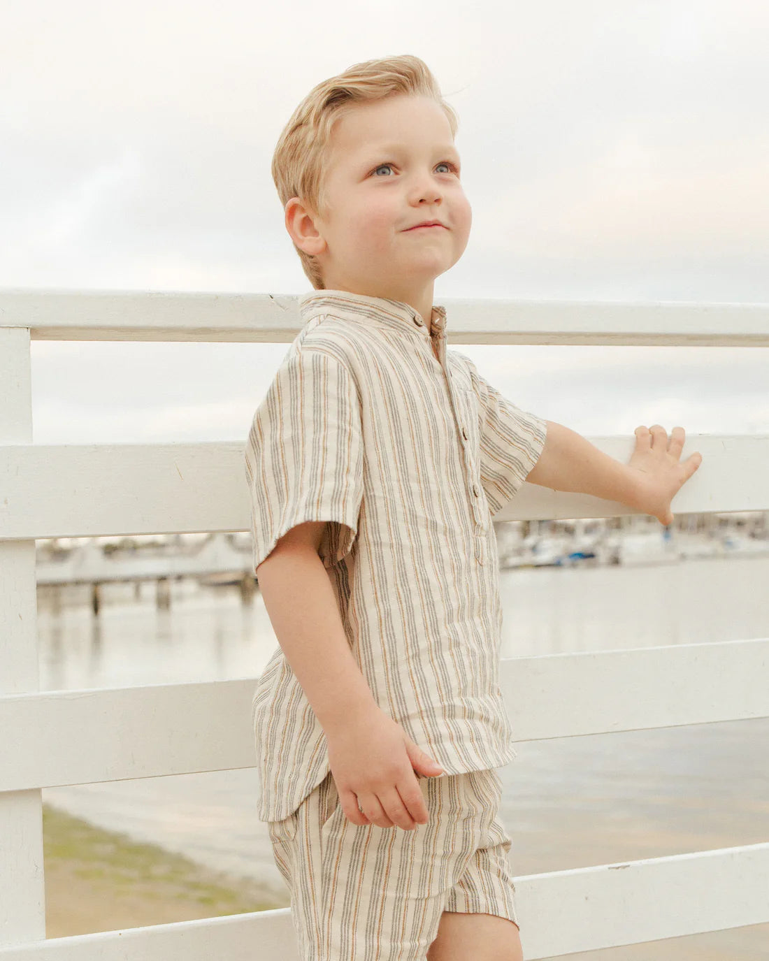 BERMUDA SHORT || NAUTICAL STRIPE