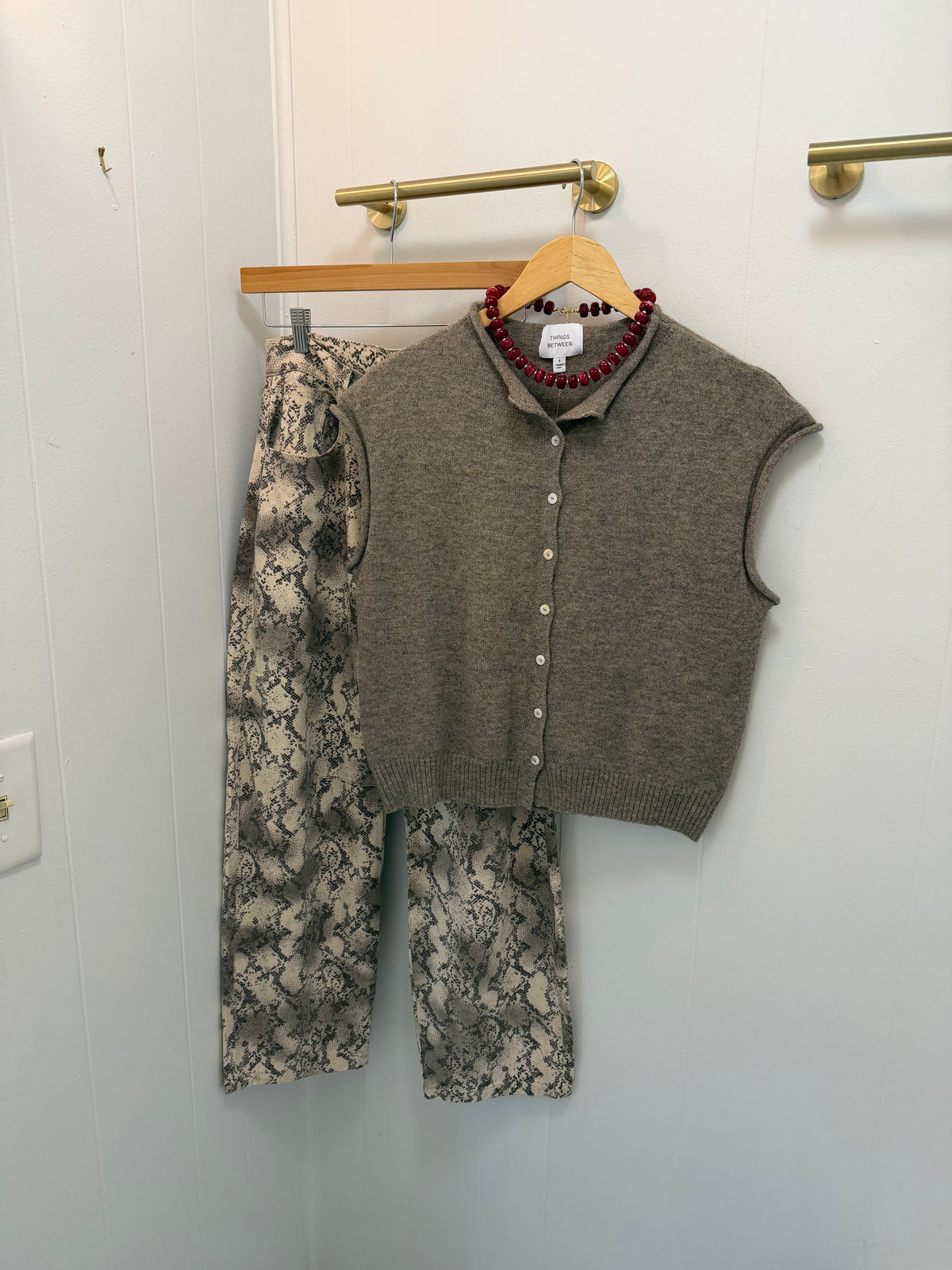 Vintage Snakeskin Barrel Jean