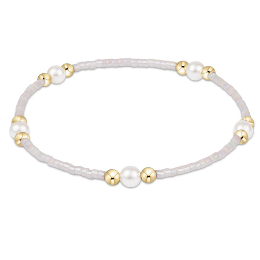 HOPE PURPOSE PEARL BRACELET- SILKY WHITE