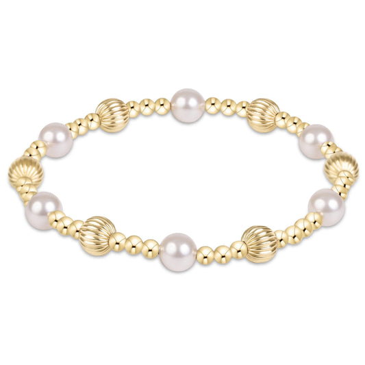Extends Dignity Sincerity Gold 6mm - Pearl