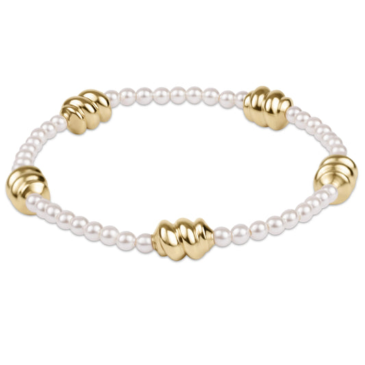 ADMIRE GOLD 3MM PEARL BRACELET