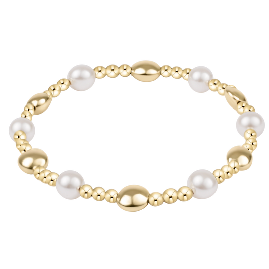 EXTENDS HONESTY SINCERITY PEARL 6MM BRACELET