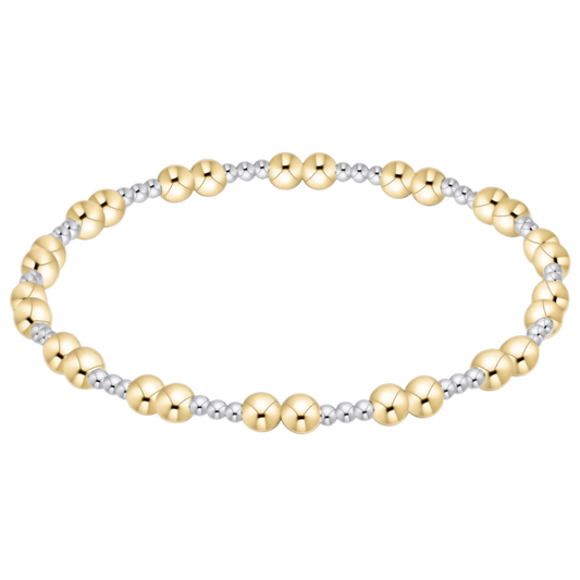 TOGETHER MIXED METAL 4MM BRACELET